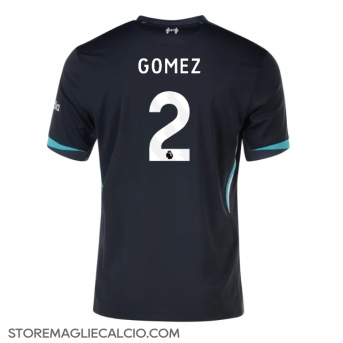 Liverpool Joe Gomez #2 Maglia Gara Trasferta Repliche 2024-25 Maniche Corte